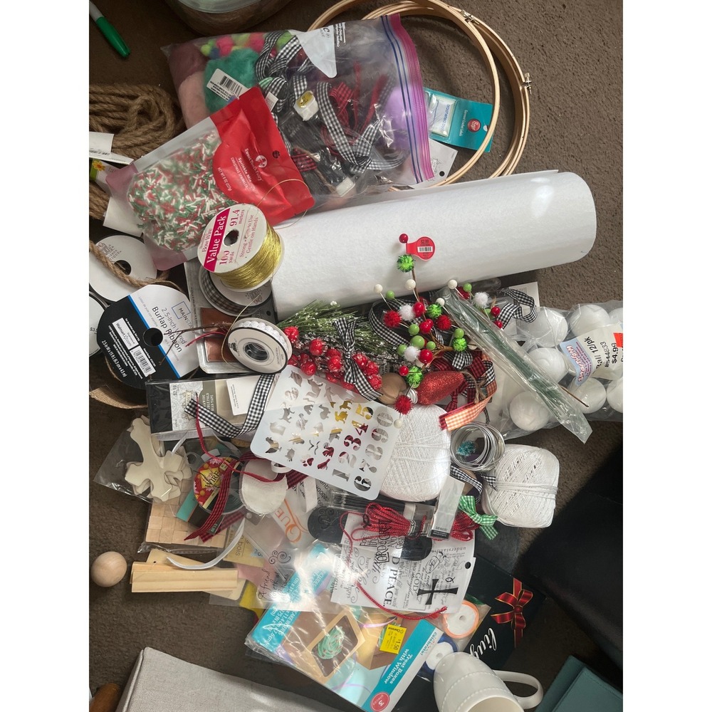huge lot‎ of miscellaneous crafting supplies